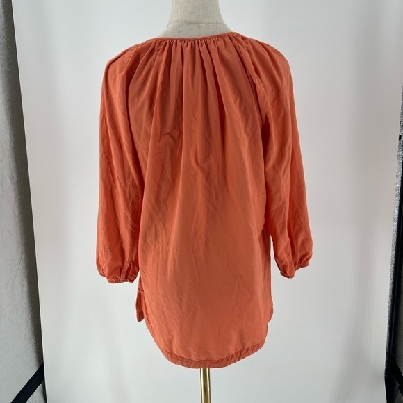 Woolrich Flowy Orange Blouse - Picture 4 of 6